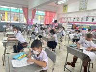 หน่วยศึกษานิเทศก์ ตรวจเยี่ยมสถานศึกษาในสังกัดดำเนินโครงการส่งเสริมการอ่านสำหรับนักเรียนในสังกัดเทศบาลนครแม่สอด ประจำปี 2566