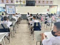 หน่วยศึกษานิเทศก์ ตรวจเยี่ยมสถานศึกษาในสังกัดดำเนินโครงการส่งเสริมการอ่านสำหรับนักเรียนในสังกัดเทศบาลนครแม่สอด ประจำปี 2566