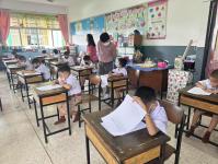 หน่วยศึกษานิเทศก์ ตรวจเยี่ยมสถานศึกษาในสังกัดดำเนินโครงการส่งเสริมการอ่านสำหรับนักเรียนในสังกัดเทศบาลนครแม่สอด ประจำปี 2566