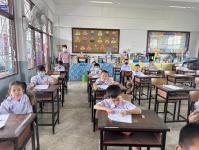 หน่วยศึกษานิเทศก์ ตรวจเยี่ยมสถานศึกษาในสังกัดดำเนินโครงการส่งเสริมการอ่านสำหรับนักเรียนในสังกัดเทศบาลนครแม่สอด ประจำปี 2566