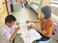 หน่วยศึกษานิเทศก์ ตรวจเยี่ยมสถานศึกษาในสังกัดดำเนินโครงการส่งเสริมการอ่านสำหรับนักเรียนในสังกัดเทศบาลนครแม่สอด ประจำปี 2566