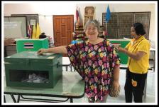 งานพัฒนาชุมชน-เลือกตั้งหัวหน้ากลุ่มพัฒนาสตรีในเขตเทศบาลนครแม่สอด ทั้ง 20 ชุมชน