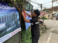 เทศกิจแม่สอด ออกดำเนินการจัดเก็บป้ายไม่ได้รับการอนุญาตขอติดตั้ง พื้นที่เทศบาลนครแม่สอด