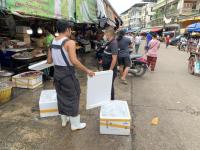 งานเทศกิจนครแม่สอด ออกตรวจความเรียบร้อยและจัดระเบียบตลาดเทศบาลนครแม่สอด 20 ก.ย.2566