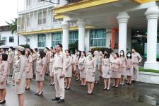 กองยุทธศาสาตร์และงบประมาณ เข้าร่วมกิจกรรมเคารพธงชาติ เนื่องในวันพระราชทานธงชาติไทย