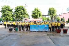 กองการเจ้าหน้าที่ เทศบาลนครแม่สอด ร่วมกิจกรรมจิตอาสาบำเพ็ญประโยชน์ เนื่องในวันนวมินทรมหาราช 13 ตุลาคม 2566