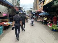 เจ้าหน้าที่เทศกิจ ออกตรวจความเรียบร้อยและจัดระเบียบตลาดเทศบาลนครแม่สอด 16 ต.ค..2566