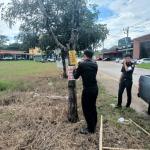 เทศกิจแม่สอด ออกดำเนินการจัดเก็บป้ายไม่ได้รับการอนุญาตขอติดตั้งและหมดอายุ พื้นที่เทศบาลนครแม่สอด