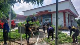 ดับเพลิงแม่สอด ออกตัดต้นไม้ภายในสำนักงานสรรพสามิตพื้นที่ตาก สาขาแม่สอด