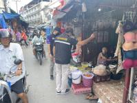 เจ้าหน้าที่เทศกิจ ออกตรวจความเรียบร้อยและจัดระเบียบตลาดเทศบาลนครแม่สอด 18 ต.ค.2566