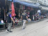 เจ้าหน้าที่เทศกิจ ออกตรวจความเรียบร้อยและจัดระเบียบตลาดเทศบาลนครแม่สอด 18 ต.ค.2566