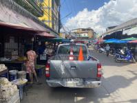 เจ้าหน้าที่เทศกิจ ออกตรวจความเรียบร้อยและจัดระเบียบตลาดเทศบาลนครแม่สอด 24 ต.ค.2566