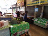ดับเพลิงเเม่สอด ร่วมกองช่างสุขาฯ ฉีดล้างตลาดสดบ้านเหนือ