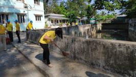 กองการศึกษาร่วมกิจกรรมจิตอาสาบำเพ็ญสาธารณประโยชน์