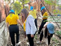 กองช่างสุขาภิบาลเข้าร่วมกิจกรรมจิตอาสาพัฒนาปรับปรุงภูมิทัศน์ เพื่อถวายเป็นพระราชกุศล วันคล้ายวันพระบรมราชสมภพ พระบาทสมเด็จพระบรมชนกาธิเบศร มหาภูมิพลอดุลยเดชมหาราช บรมนาถบพิตร วันชาติและวันพ่อแห่งชาติ