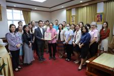 กองยุทธศาสตร์และงบประมาณ เข้าพบนายกเทศมนตรี รองนายก ฯ และรองปลัด ฯ เพื่อสวัสดีปีใหม่และขอคำอวยพรในวาระดิถีขึ้นปีใหม่ 2567