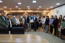 กองยุทธศาสตร์และงบประมาณ เข้าพบนายกเทศมนตรี รองนายก ฯ และรองปลัด ฯ เพื่อสวัสดีปีใหม่และขอคำอวยพรในวาระดิถีขึ้นปีใหม่ 2567