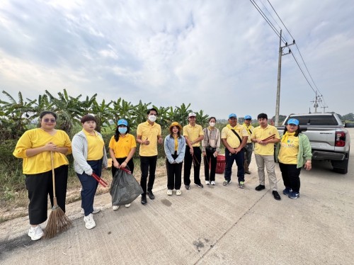 กองการศึกษาร่วมกิจกรรมจิตรอาสาปรับภูมิทัศน์ถนนทางหลวงชนบท 3050