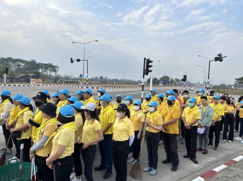 กองยุทธศาสตร์และงบประมาณ เข้าร่วมกิจกรรมจิตอาสาปรับภูมิทัศน์เส้นทางเสด็จฯ ถนนทางหลวงชนบท 3050