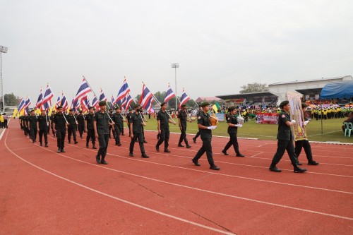 กองยุทธศาสตร์และงบประมาณ เข้าร่วมพิธีเปิดการแข่งขันกีฬานักเรียนกลุ่มโรงเรียนในสังกัดเทศบาลนครแม่สอด ประจำปีการศึกษา 2567