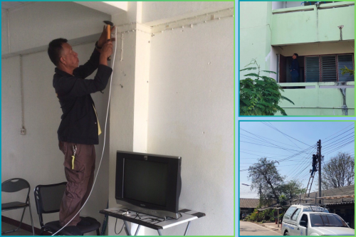 เจ้าหน้าที่กองยุทธศาสตร์และงบประมาณ ดำเนินการตามคำร้อง ขอย้ายสายเคเบิ้ลทีวี