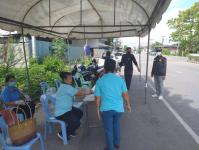 กองวิชาการและแผนงาน เข้าร่วมประจำจุดคัดกรองเพื่อเป็นการยับยั้งและป้องกันการแพร่ระบาดโรคติดเชื้อไวรัสโควิด-19