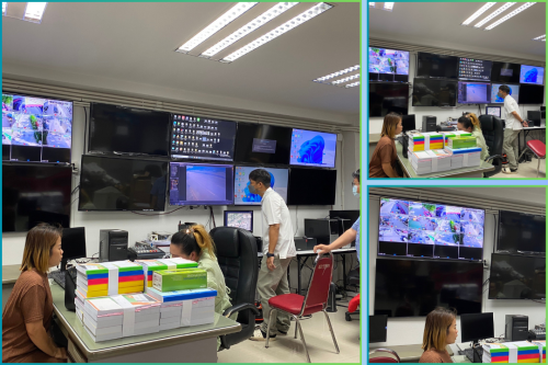 เจ้าหน้าที่กองยุทธศาสตร์และงบประมาณ ดำเนินการตามคำร้องขอซ่อมแซม/ย้ายเคเบิ้ลทีวี และคำขอใช้ข้อมูลจากกล้องวงจรปิด