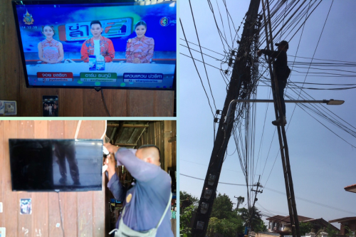 เจ้าหน้าที่กองยุทธศาสตร์และงบประมาณ ดำเนินการตามคำร้อง ขอติดตั้งเคเบิ้ลทีวี