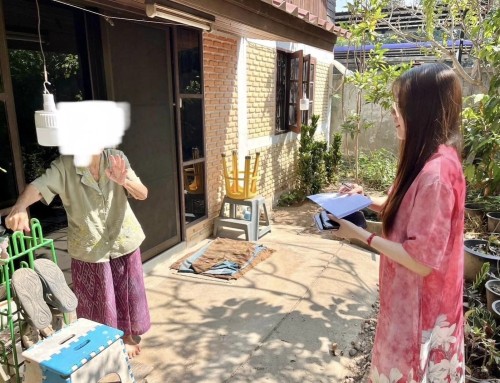 ลงพื้นที่ติดตามครอบครัวผู้ป่วยเพื่อสอบข้อเท็จจริงประวัติครอบครัวเบื้องต้น พร้อมประสานเพื่อเป็นข้อมูลในการเตรียมครอบครัวก่อนสิ้นสุดการรักษา