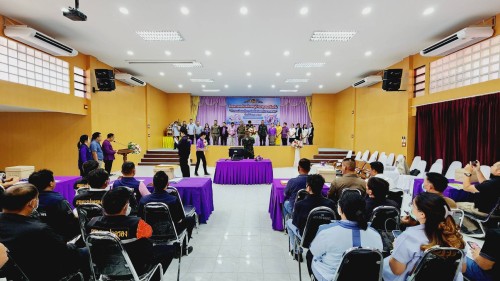 กองยุทธศาสตร์และงบประมาณ เข้าร่วมประชุม โครงการเสริมสร้างหมู่บ้าน และชุมชนเข้มแข็ง “อำเภอแม่สอดสีขาว ร่วมใจ ปลอดภัยยาเสพติด”