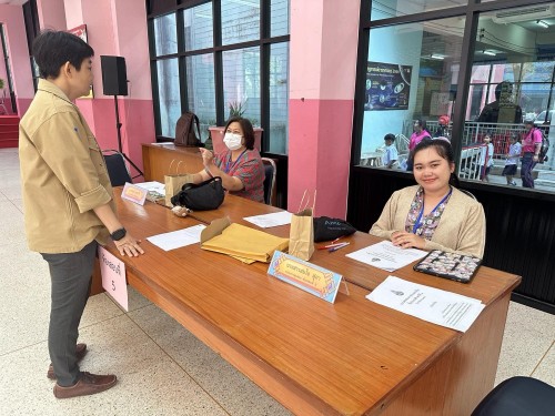 คณะกรรมการตรวจเยี่ยมสนามสอบการประเมินความสามารถด้านการอ่านของผู้เรียน (RT) ชั้นประถมศึกษาปีที่ 1 ปีการศึกษา 2566 ของนักเรียนในสังกัดเทศบาลนครแม่สอด