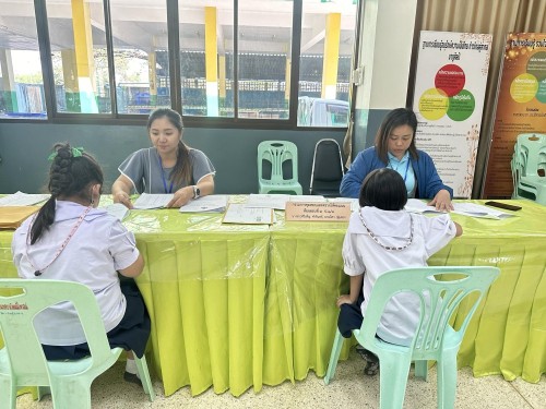 คณะกรรมการตรวจเยี่ยมสนามสอบการประเมินความสามารถด้านการอ่านของผู้เรียน (RT) ชั้นประถมศึกษาปีที่ 1 ปีการศึกษา 2566 ของนักเรียนในสังกัดเทศบาลนครแม่สอด