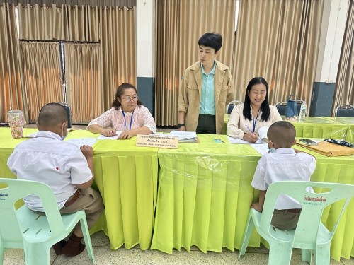 คณะกรรมการตรวจเยี่ยมสนามสอบการประเมินความสามารถด้านการอ่านของผู้เรียน (RT) ชั้นประถมศึกษาปีที่ 1 ปีการศึกษา 2566 ของนักเรียนในสังกัดเทศบาลนครแม่สอด