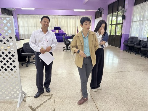 คณะกรรมการตรวจเยี่ยมสนามสอบการประเมินความสามารถด้านการอ่านของผู้เรียน (RT) ชั้นประถมศึกษาปีที่ 1 ปีการศึกษา 2566 ของนักเรียนในสังกัดเทศบาลนครแม่สอด