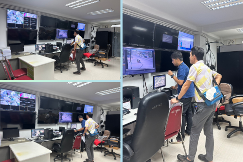 เจ้าหน้าที่กองยุทธศาสตร์และงบประมาณ ดำเนินการตามคำร้องขอใช้ข้อมูลจากกล้องวงจรปิด