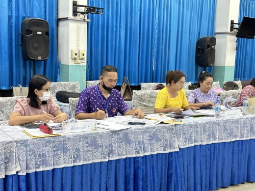 คณะกรรมการตรวจเยี่ยมสนามสอบการประเมินคุณภาพผู้เรียน (์NT) ชั้นประถมศึกษาปีที่ 3 ประจำปีการศึกษา 2566 ของนักเรียนในสังกัดเทศบาลนครแม่สอด