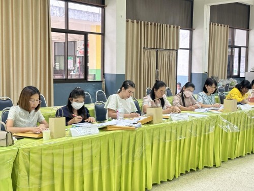 คณะกรรมการตรวจเยี่ยมสนามสอบการประเมินคุณภาพผู้เรียน (์NT) ชั้นประถมศึกษาปีที่ 3 ประจำปีการศึกษา 2566 ของนักเรียนในสังกัดเทศบาลนครแม่สอด