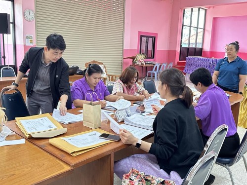 คณะกรรมการตรวจเยี่ยมสนามสอบการประเมินคุณภาพผู้เรียน (์NT) ชั้นประถมศึกษาปีที่ 3 ประจำปีการศึกษา 2566 ของนักเรียนในสังกัดเทศบาลนครแม่สอด