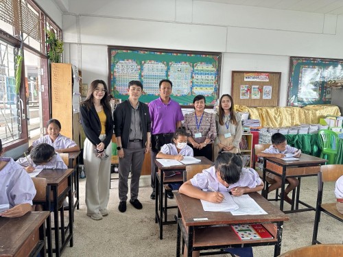 คณะกรรมการตรวจเยี่ยมสนามสอบการประเมินคุณภาพผู้เรียน (์NT) ชั้นประถมศึกษาปีที่ 3 ประจำปีการศึกษา 2566 ของนักเรียนในสังกัดเทศบาลนครแม่สอด