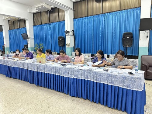 คณะกรรมการตรวจเยี่ยมสนามสอบการประเมินคุณภาพผู้เรียน (์NT) ชั้นประถมศึกษาปีที่ 3 ประจำปีการศึกษา 2566 ของนักเรียนในสังกัดเทศบาลนครแม่สอด