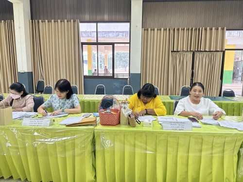 คณะกรรมการตรวจเยี่ยมสนามสอบการประเมินคุณภาพผู้เรียน (์NT) ชั้นประถมศึกษาปีที่ 3 ประจำปีการศึกษา 2566 ของนักเรียนในสังกัดเทศบาลนครแม่สอด