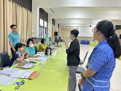 คณะกรรมการตรวจเยี่ยมสนามสอบการประเมินคุณภาพผู้เรียน (์NT) ชั้นประถมศึกษาปีที่ 3 ประจำปีการศึกษา 2566 ของนักเรียนในสังกัดเทศบาลนครแม่สอด