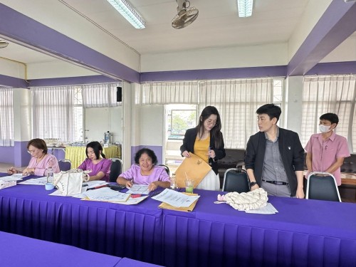 คณะกรรมการตรวจเยี่ยมสนามสอบการประเมินคุณภาพผู้เรียน (์NT) ชั้นประถมศึกษาปีที่ 3 ประจำปีการศึกษา 2566 ของนักเรียนในสังกัดเทศบาลนครแม่สอด