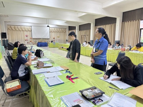 คณะกรรมการตรวจเยี่ยมสนามสอบการประเมินคุณภาพผู้เรียน (์NT) ชั้นประถมศึกษาปีที่ 3 ประจำปีการศึกษา 2566 ของนักเรียนในสังกัดเทศบาลนครแม่สอด