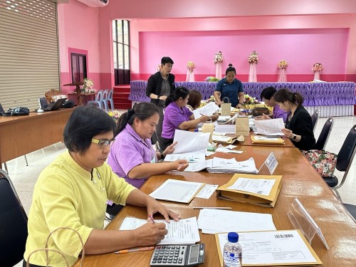 คณะกรรมการตรวจเยี่ยมสนามสอบการประเมินคุณภาพผู้เรียน (์NT) ชั้นประถมศึกษาปีที่ 3 ประจำปีการศึกษา 2566 ของนักเรียนในสังกัดเทศบาลนครแม่สอด