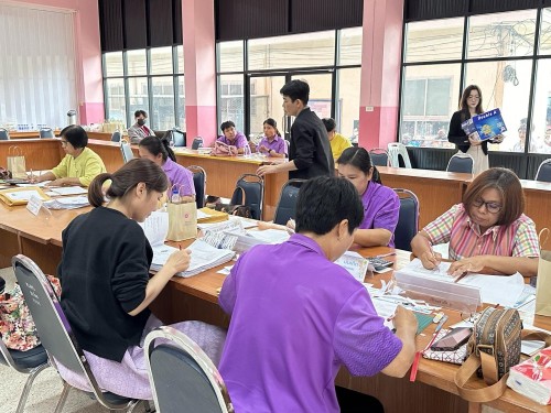 คณะกรรมการตรวจเยี่ยมสนามสอบการประเมินคุณภาพผู้เรียน (์NT) ชั้นประถมศึกษาปีที่ 3 ประจำปีการศึกษา 2566 ของนักเรียนในสังกัดเทศบาลนครแม่สอด