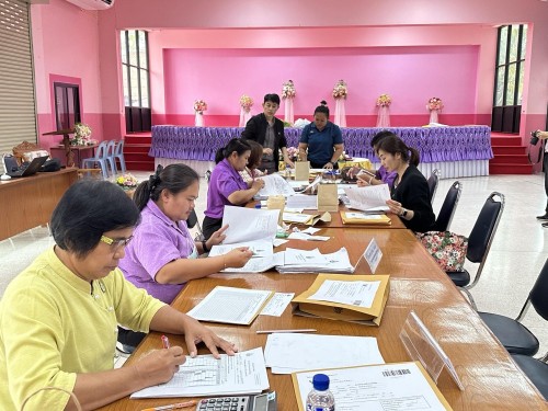 คณะกรรมการตรวจเยี่ยมสนามสอบการประเมินคุณภาพผู้เรียน (์NT) ชั้นประถมศึกษาปีที่ 3 ประจำปีการศึกษา 2566 ของนักเรียนในสังกัดเทศบาลนครแม่สอด