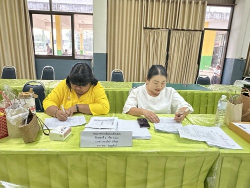 คณะกรรมการตรวจเยี่ยมสนามสอบการประเมินคุณภาพผู้เรียน (์NT) ชั้นประถมศึกษาปีที่ 3 ประจำปีการศึกษา 2566 ของนักเรียนในสังกัดเทศบาลนครแม่สอด