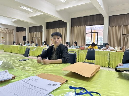 คณะกรรมการตรวจเยี่ยมสนามสอบการประเมินคุณภาพผู้เรียน (์NT) ชั้นประถมศึกษาปีที่ 3 ประจำปีการศึกษา 2566 ของนักเรียนในสังกัดเทศบาลนครแม่สอด