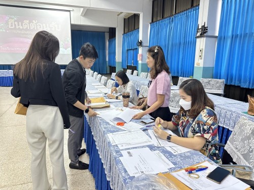 คณะกรรมการตรวจเยี่ยมสนามสอบการประเมินคุณภาพผู้เรียน (์NT) ชั้นประถมศึกษาปีที่ 3 ประจำปีการศึกษา 2566 ของนักเรียนในสังกัดเทศบาลนครแม่สอด